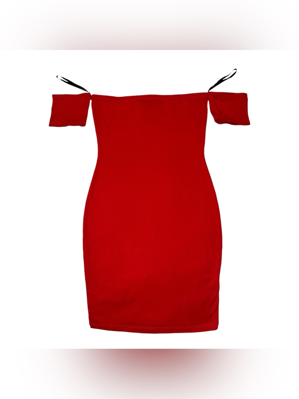Women’s Body-Con Off The Shoulder Red Dress Size Medium